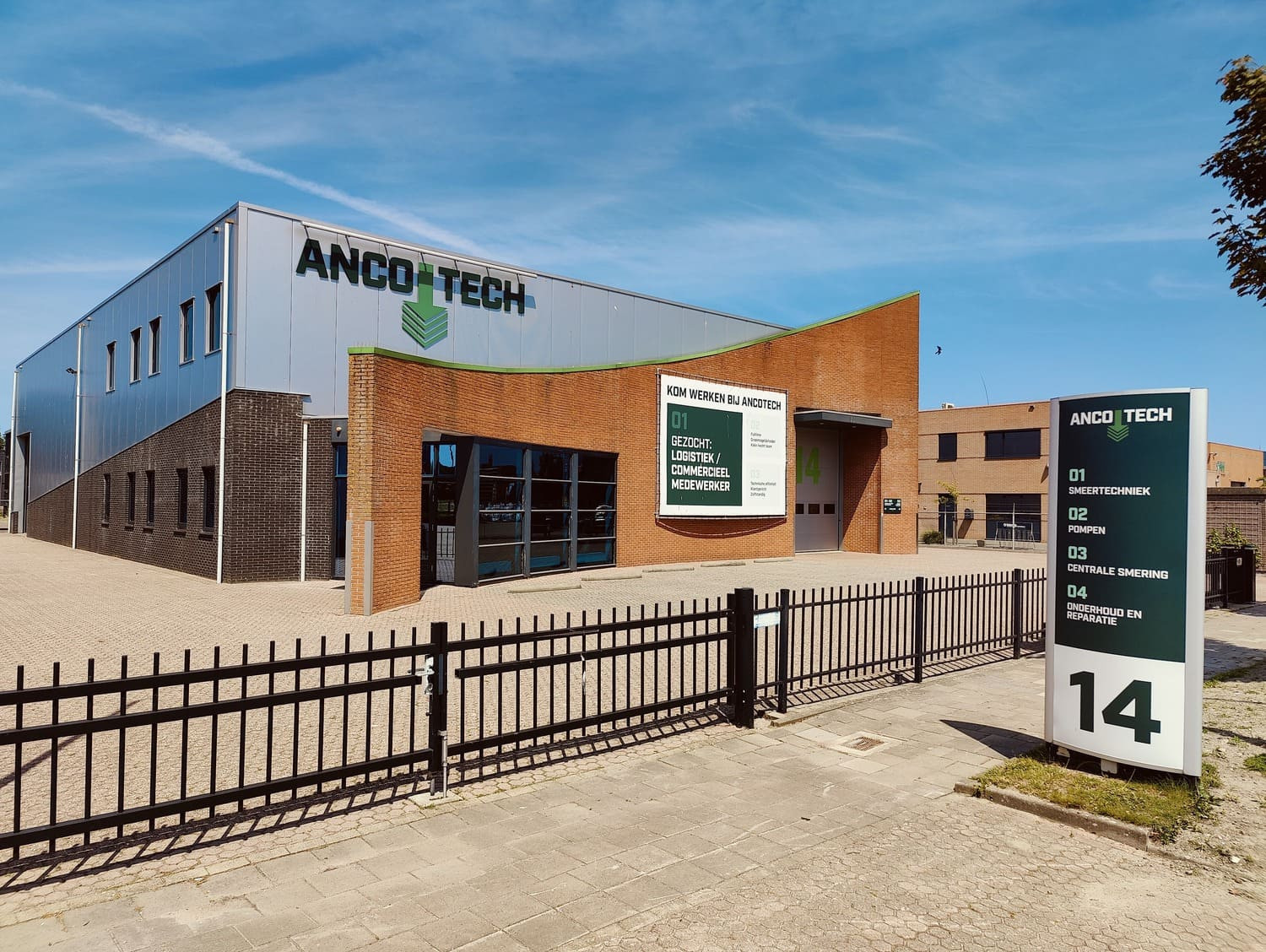 Bedrijfspand Ancotech smeertechniek