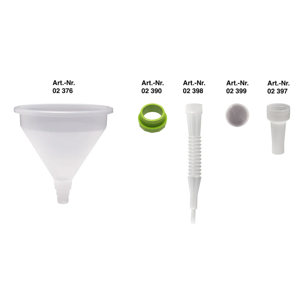 PRESSOL TRICHTER PP-Ø 355mm 10L WEISS mit Zubehör 02376