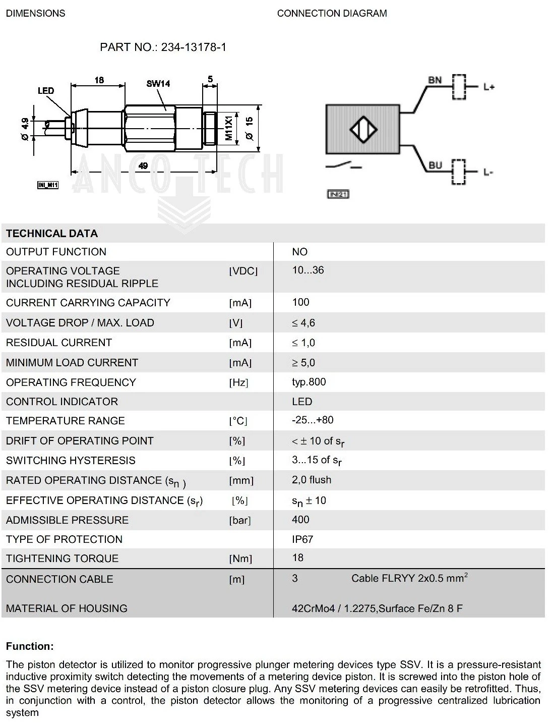 DOSIERGERÄT + SENSOR SSVL 6-N