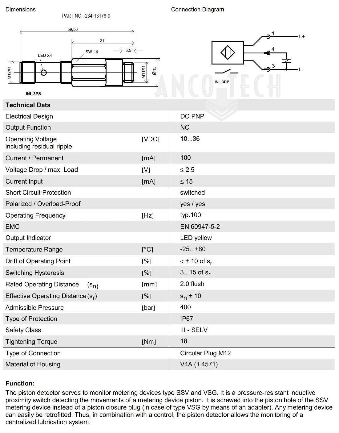 DOSIERGERÄT + SENSOR SSVD 6-NP