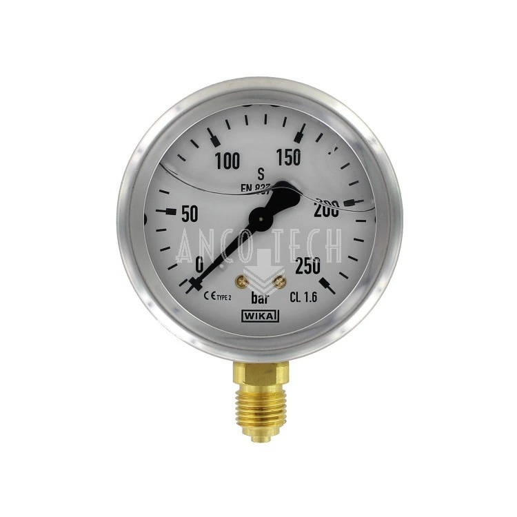 DRUCKMESSGERÄT Ø63 0-250BAR 1/4-O