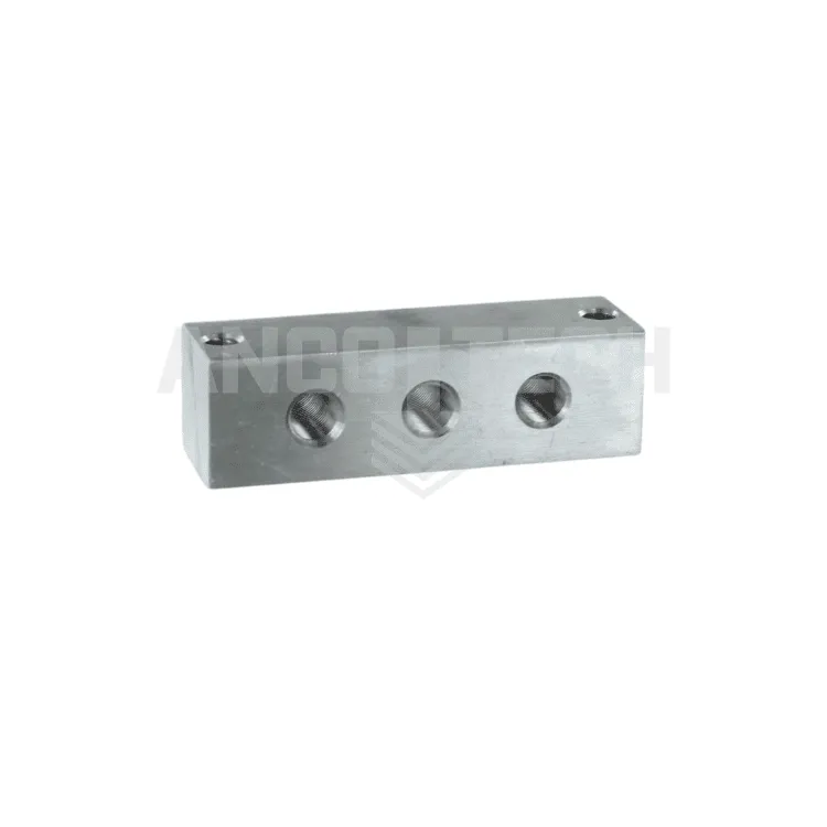 SCHMIERNIPPELBLOCK 3 ANSCHLÜSSE 1/8\" EDELSTAHL