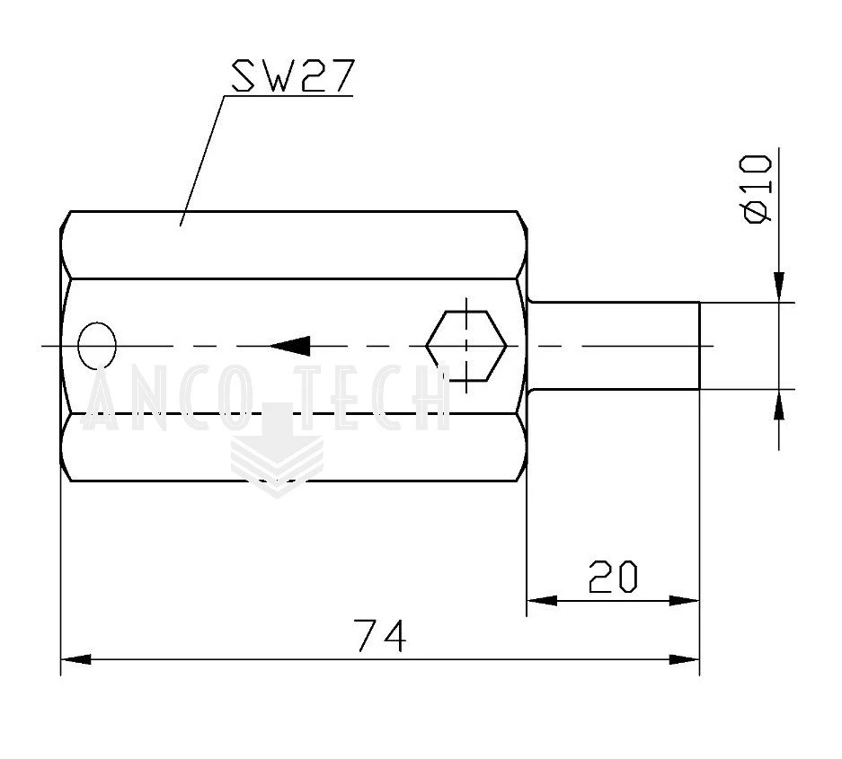 DRUCKENTLASTUNGSVENTIL 150 BAR 10MM SCHLAUCH