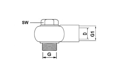 BANJO VERBINDUNG M6x0.75 x M8x1