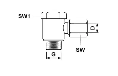 BANJO-VERBINDUNG SWVE 6LL 1/8 BSP