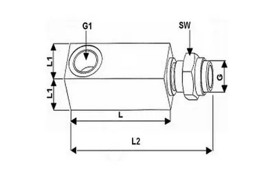 WINKELADAPTER M22X1.5   L=80