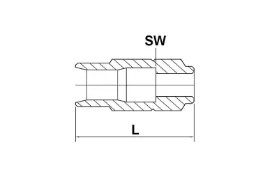 GEWINDEHÜLSE SS FÜR HP-SCHLAUCH 11.3x6.3