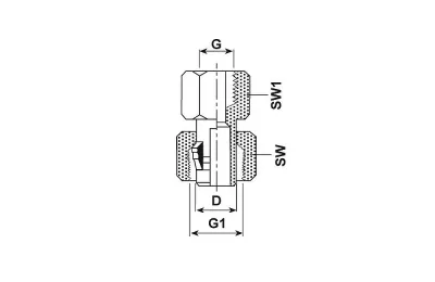 VERSTELLBARE DRUCKMESSER-ANSCHLUSS 6L 1/4BSP