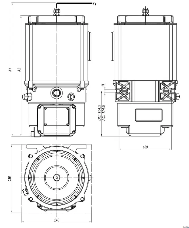 P603S FETTPUMPE 4L 24V + TIMER + NIEDRIGPEGEL-SIGNAL