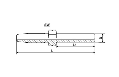 SCHLAUCHSTIFT 8MM GERAD, FÜR HP- SCHLAUCH 11.3x6.3