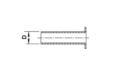 MESSING VERSTÄRKENDE MANSCHETTE 4 X 0.85