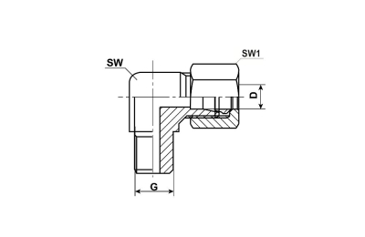 WINKELVERBINDUNG WE6LL 1/8 BSPT EDELSTAHL