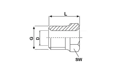MUTTER STAHL 4MM ROHR