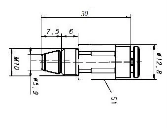 DRUCKANSCHLUSS + RÜCKSCHLAGVENTIL SSV-D 4MM MP