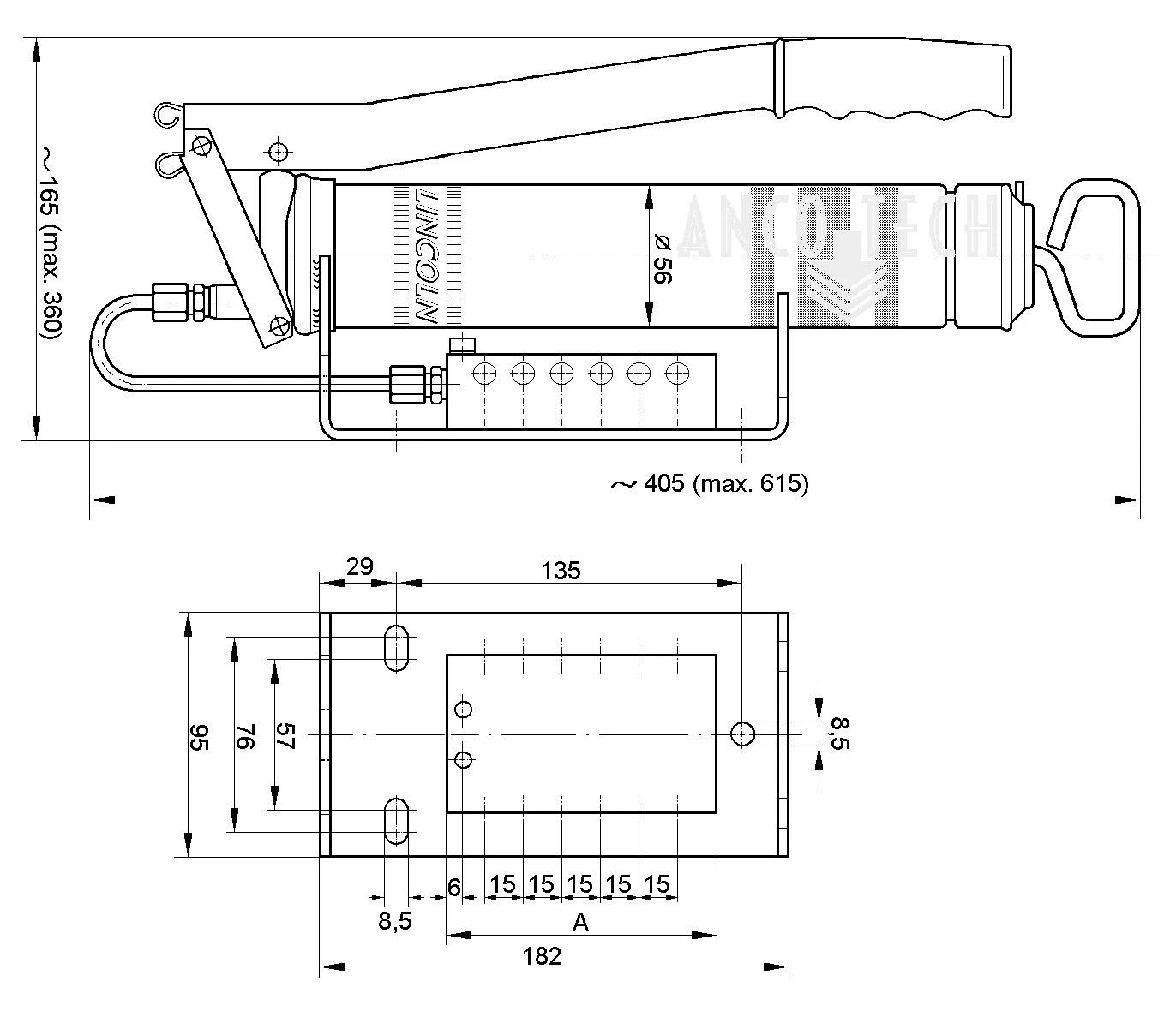 MANUELLE PUMPE HP -500W SSV12