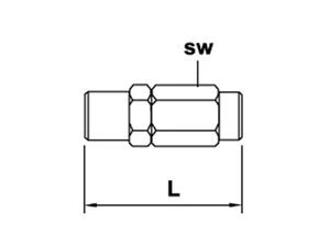 Gewindemutter für Hochdruckschlauch 8.6x4