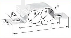 ROHRKLAMMER 2 x 4MM V2A