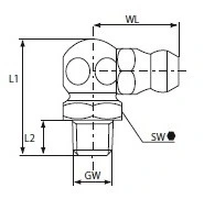 FETTSTUTZEN HAAKS M8x1.25