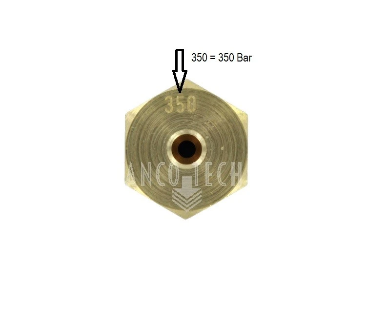 EINSCHRAUB ÜBERDRUCKVENTIL 350 BAR 1/4"