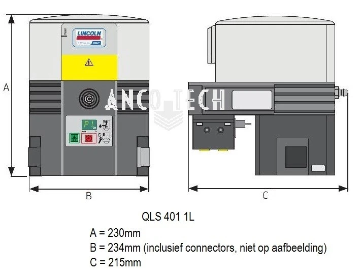 QLS 401 FETTPUMPE 24V + TIMER + NIEDRIGSTAND-SIGNAL
