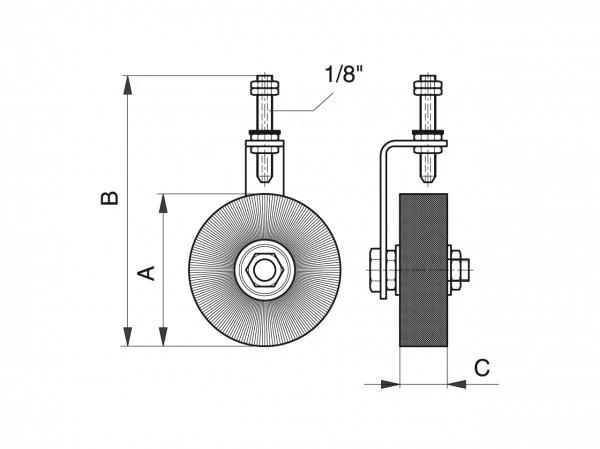 SCHMIERBÜRSTE RUND RSM 80  1/8G