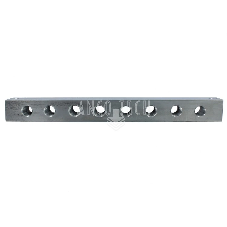 SCHMIERBLOCK 8 ANSCHLÜSSE 1/8" EDELSTAHL