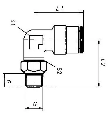 BIEGUNGS-PUSH-IN-VERBINDER WEDZ8 1/8" DREHBAR