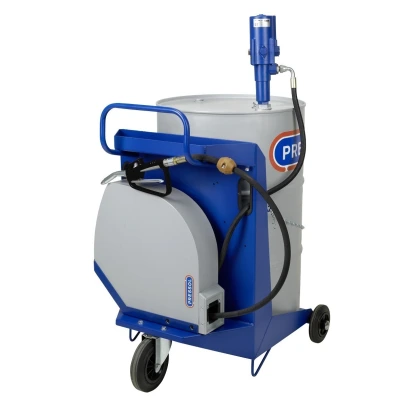PR ÖLEPUMPENSET MOBIL 3:1 200L MIT SCHLANGENHASPEL UND PISTOLE