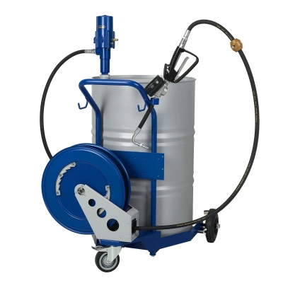 PR ÖLPUMPE SET MOBIL 3:1 200L MIT SCHLANGENHASPEL UND DIGITALPISTOLE