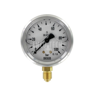 DRUCKMESSGERÄT Ø63 0-100BAR 1/4-O