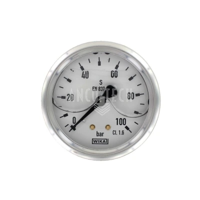 DURCHFLUSSMESSGERÄT Ø63 0-100BAR 1/4-A