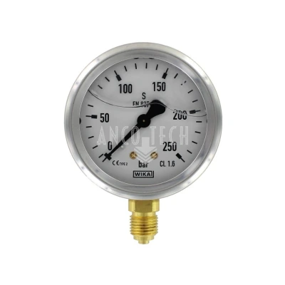 DRUCKMESSGERÄT Ø63 0-250BAR 1/4-O