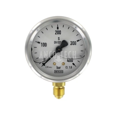 DURCHFLUSSMESSGERäT Ø63 0-400BAR 1/4-O