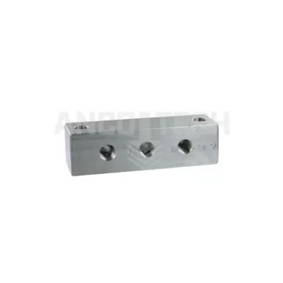 SCHMIERNIPPELBLOCK 3 ANSCHLÜSSE 1/4\" EDELSTAHL