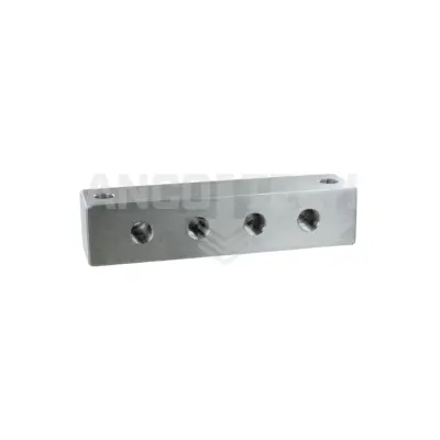 SCHMIERNIPPELBLOCK 4 ANSCHLÜSSE 1/4" EDELSTAHL
