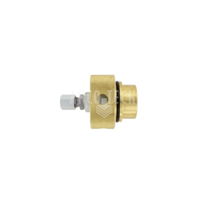 STECKER FÜR SCHRAUBENVERBINDUNG MIT RÜCKFLUSSANSCHLUSS