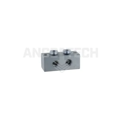 SCHMIERNIPPELBLOCK T-BOHRUNG 2 ANSCHLÜSSE M10x1