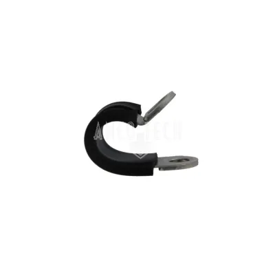 ROHRKLEMME MIT GUMMI-BESCHICHTUNG 8MM EDELSTAHL
