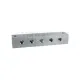 Schmiernippelblock, 5 Anschlüsse, 1/4" Edelstahl