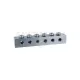 Schmiernippelblock T-Bohrung 6 Anschlüsse M10x1