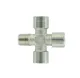 KREUZ EINSTECKVERBINDUNG 1/4 BSPT x 1/4 BSP