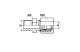 GERADE VERBINDUNG GE6LL M8X1.25
