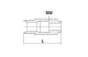 Gewinde Sleeve für HP Schlauch 11.3x6.3