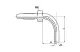 HOSE STUD 8MM ANGLED 90° 11,3x6,3 SS