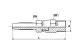 Gewindebolzen für HD-Schlauch 1/8\" drehbar 1/8 NPT