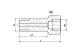 VERLÄNGERUNGSADAPTER M10x1 M M10x1 W L=36MM