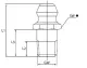 FETTNADEL STRAIGHT 1/4" RVS 316